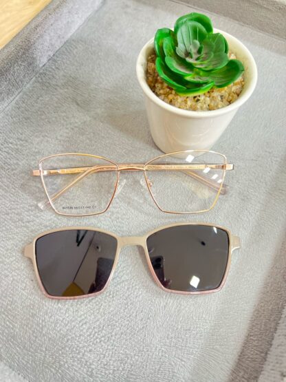 ÓCULOS 3 EM 1 REBECA METAL-ACETATO ROSE